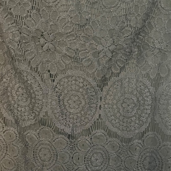 Laundry by Shelli Segal Black Scallop Hem Lace Short Sleeve Dress Size 2 - Picture 8 of 14